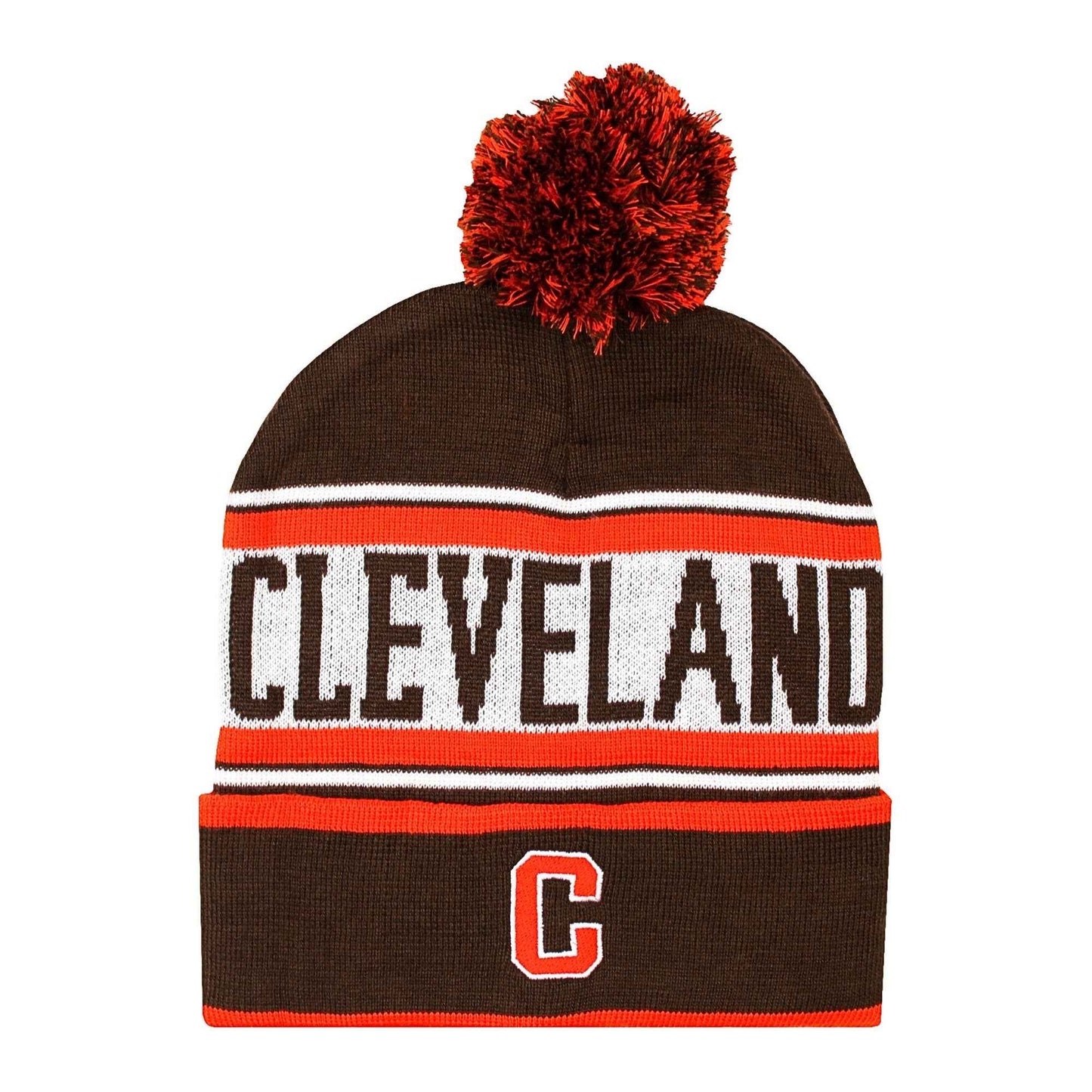 Cleveland Pom Pom Knit Hat