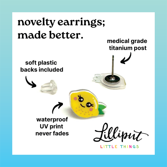 Cheer Megaphone Earrings - Custom Colors Available! - The Envy Co