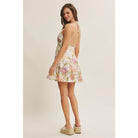 Floral Halter Mini Dress - The Envy Co