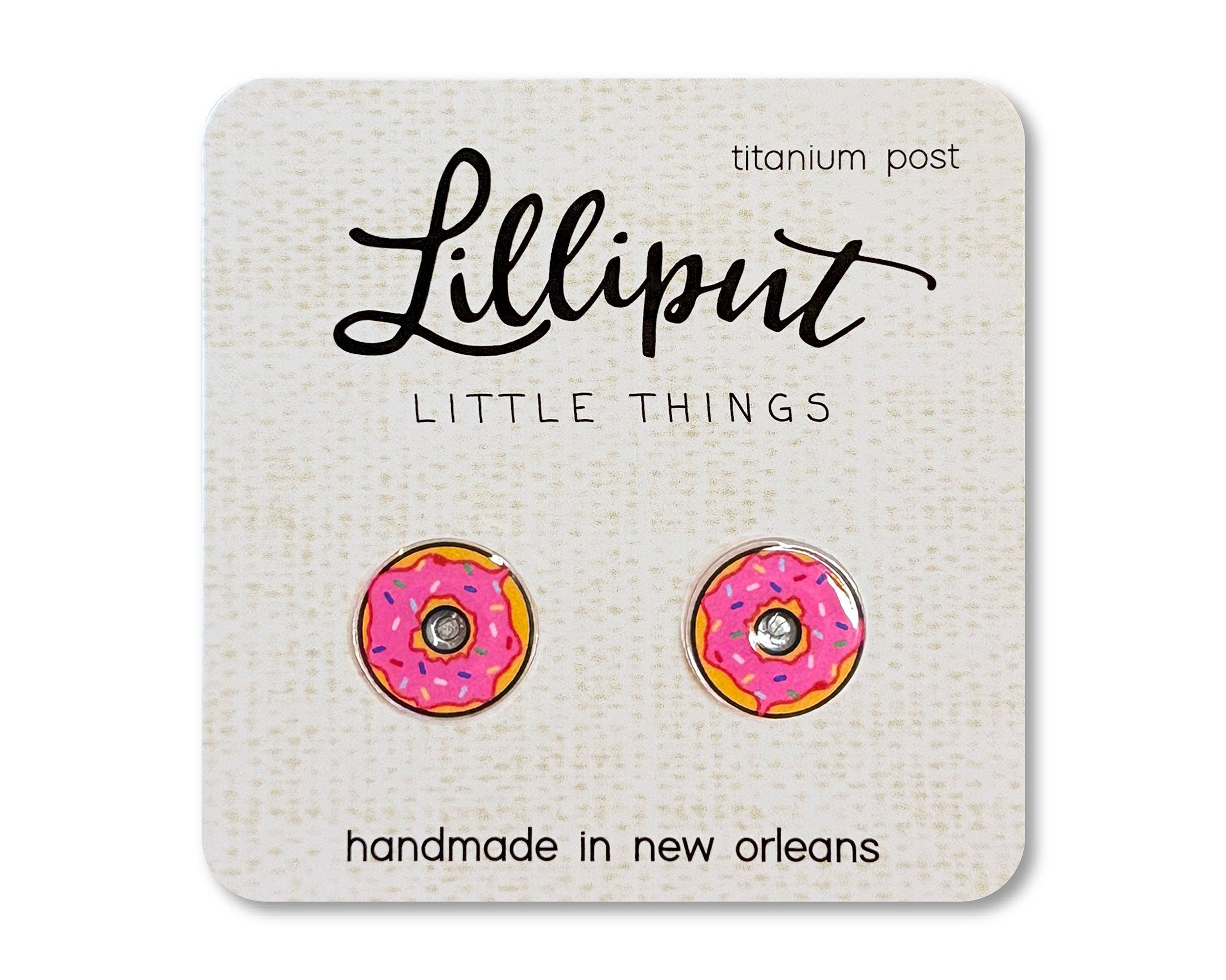 Pink Donut Earrings - The Envy Co