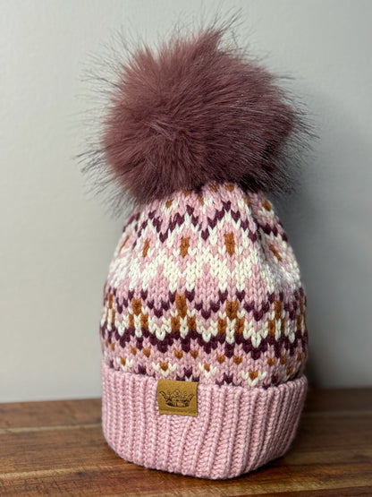 Pink Pom Hat