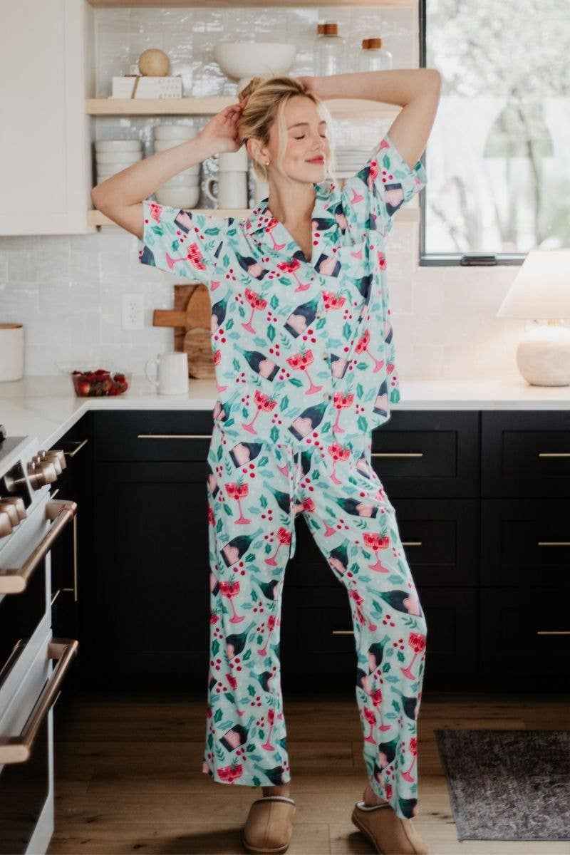 Pop The Bubbly Festive PJ Set