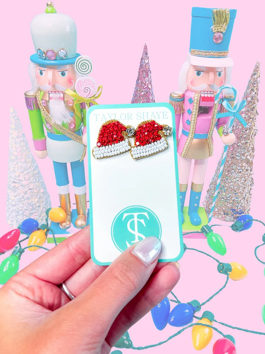 Santa Hat Stud Earrings
