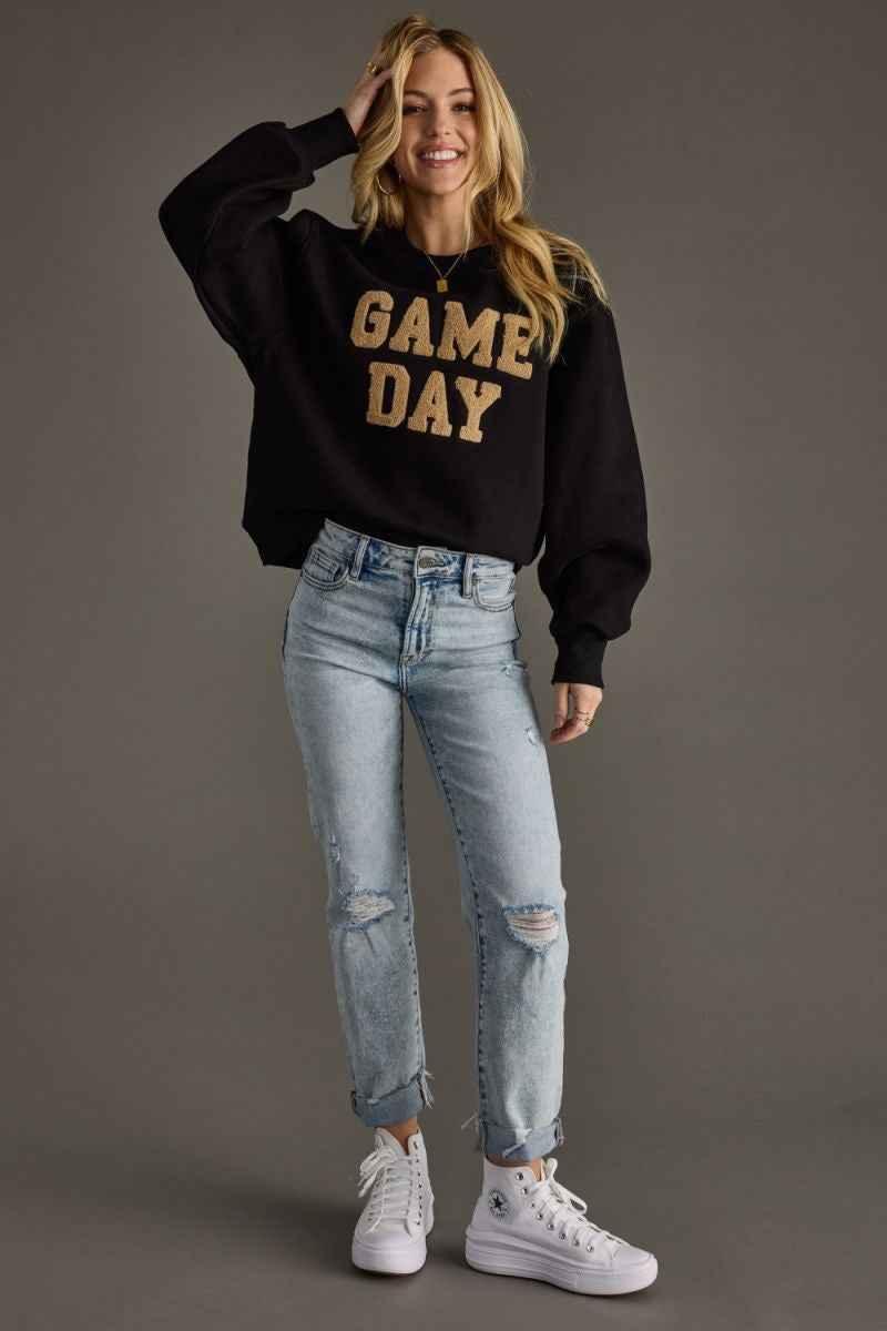 Game Day Sweatshirt - Riverside Highschool, OH - Football Sweater - Fall Football - Woman's Online Boutique - The Envy Co, Painesville OH