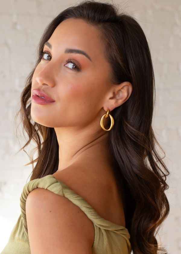 Sassy Gold Hoops