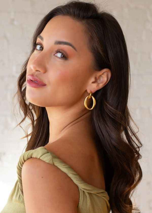 Sassy Gold Hoops