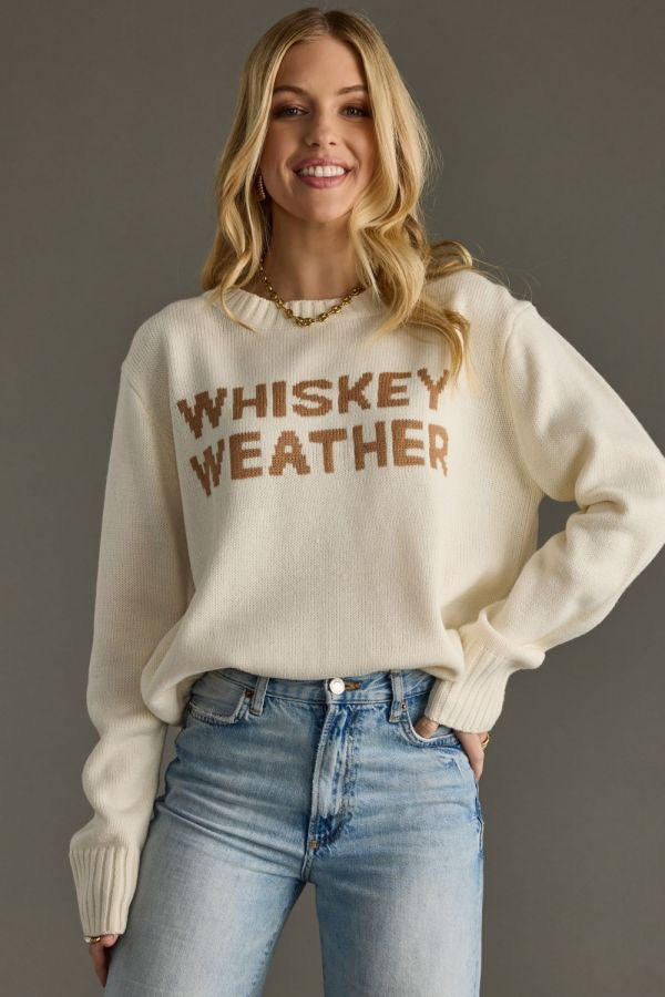 Whiskey Weather Sweater - Cold weather clothing - Cocktail hour outfit - Weekend clothing for woman - Lounge clothing