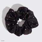 Kitsch & Mickey and Minnie Recycled Fabric Scrunchie - Black - The Envy Co