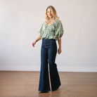 Paradise Floral Calypso Top - The Envy Cofloral blouse - floral top - womans floral top - womans cocktail top - womans work shirt - spring top - spring top for woman - fall top for woman - womans fall shirt - womans fall blouse - womans floral blouse - Cotton Blouse Ohio - Cotton clothing top - Cotton Clothing in Cleveland OH - Miami Florida Clothing Tops - Cruise tops - Royal Caribbean Cruise Top