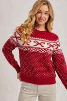 FESTIVE HOLIDAY KNIT SWEATER