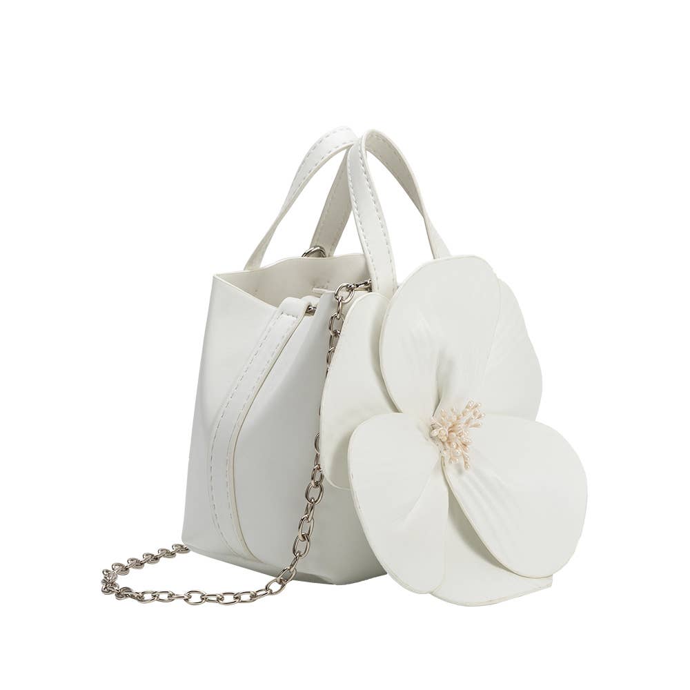 Monroe Flower Bag - Recycled Vegan Leather - The Envy Co