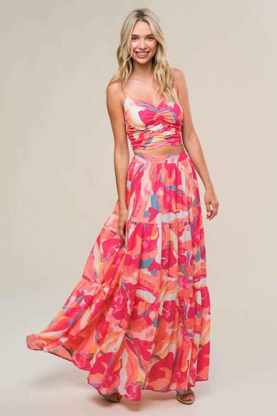 Tropic Tease Set - Two piece vacation set - Florida outfit - Cruising outfit - The Envy Co, Painesville OH - Texas Outfit, Womans Clothing - Clothing Boutique - Perry OH