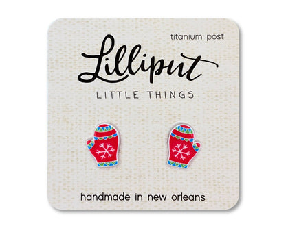 Christmas Mitten Earrings - The Envy Co