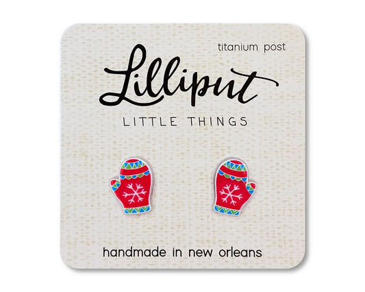 Christmas Mitten Earrings - The Envy Co