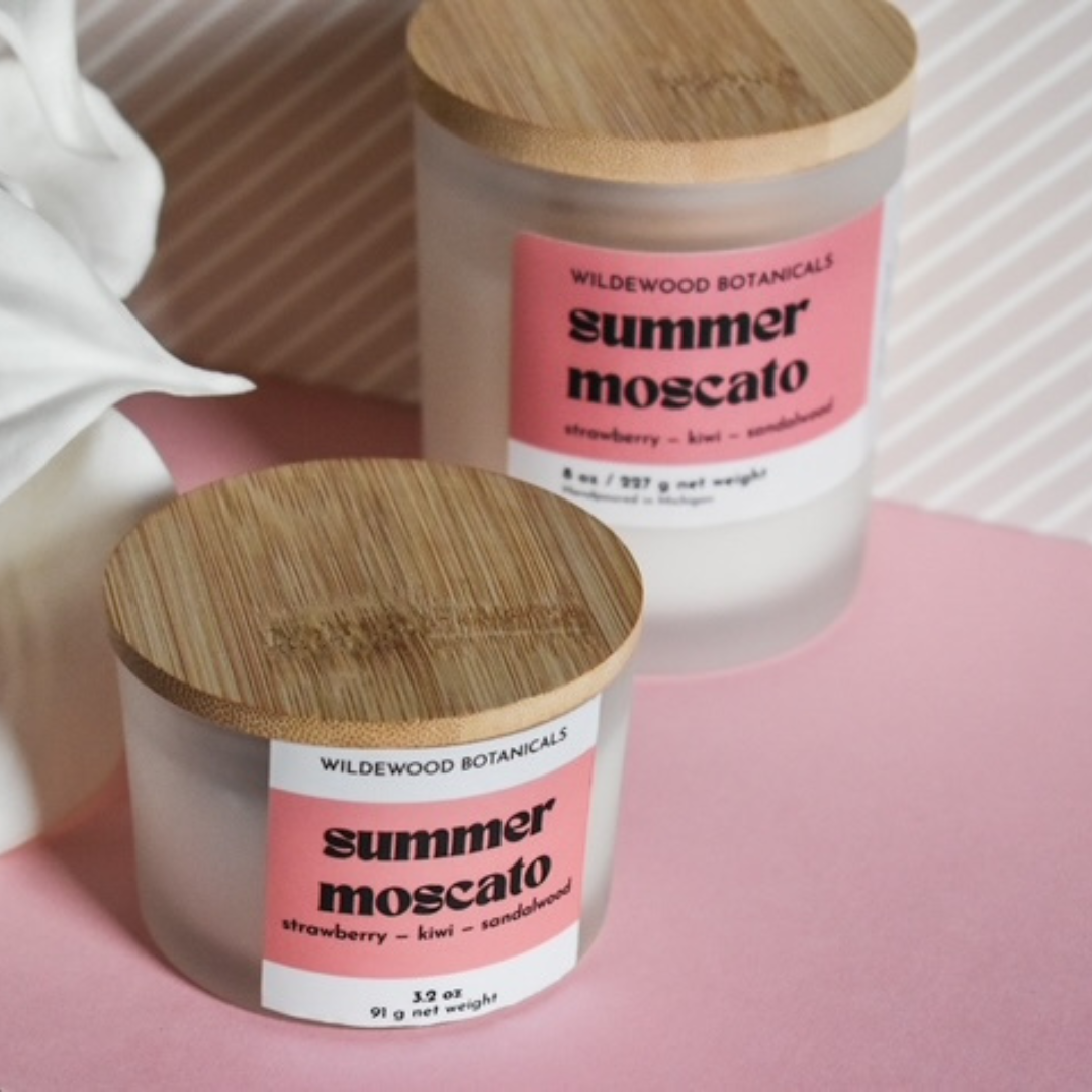 Mini Summer Moscato Soy Candle 3oz - The Envy Co