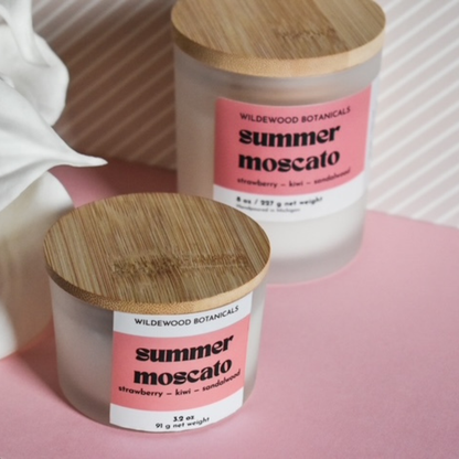 Mini Summer Moscato Soy Candle 3oz