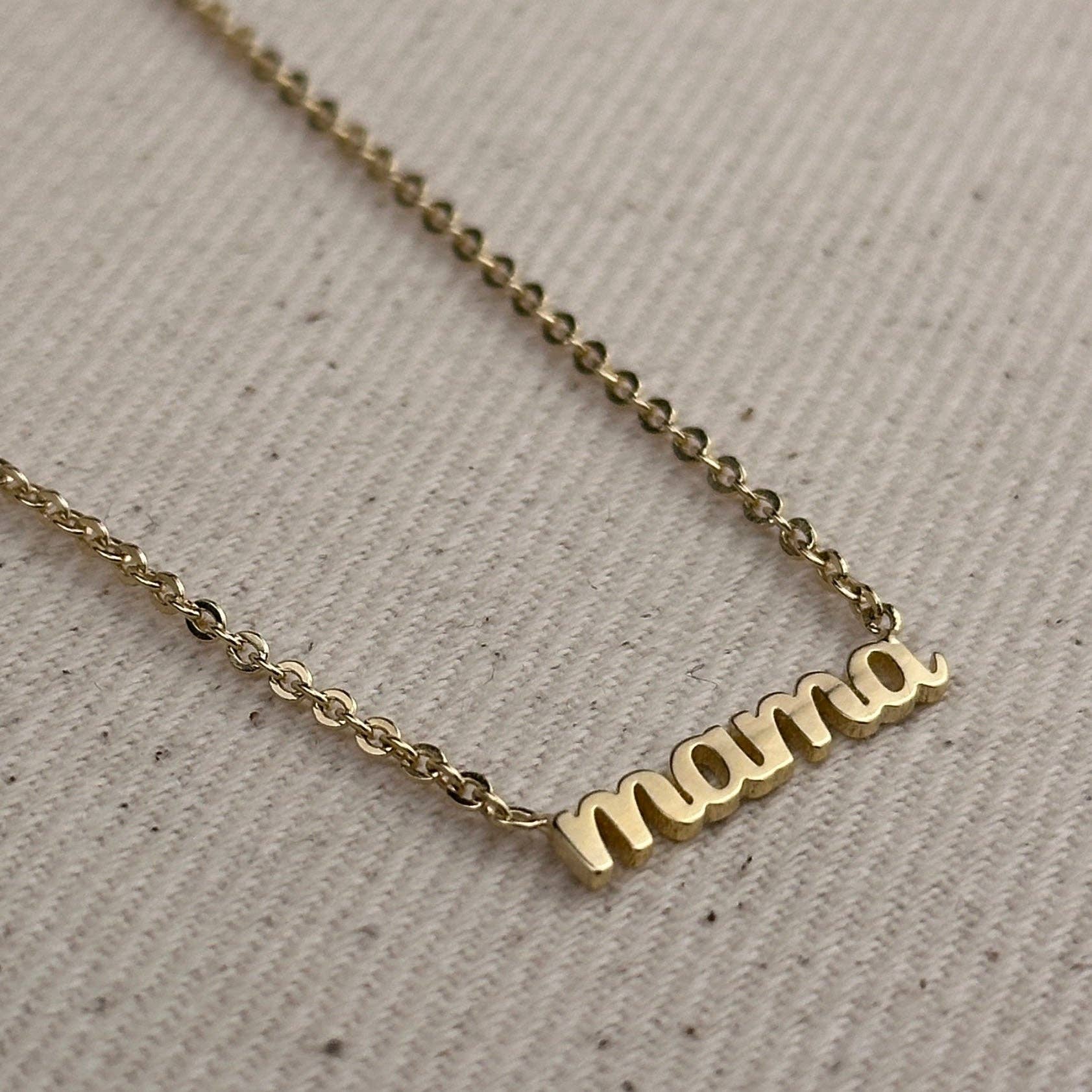 18k Gold Filled Mama Necklace - The Envy Co