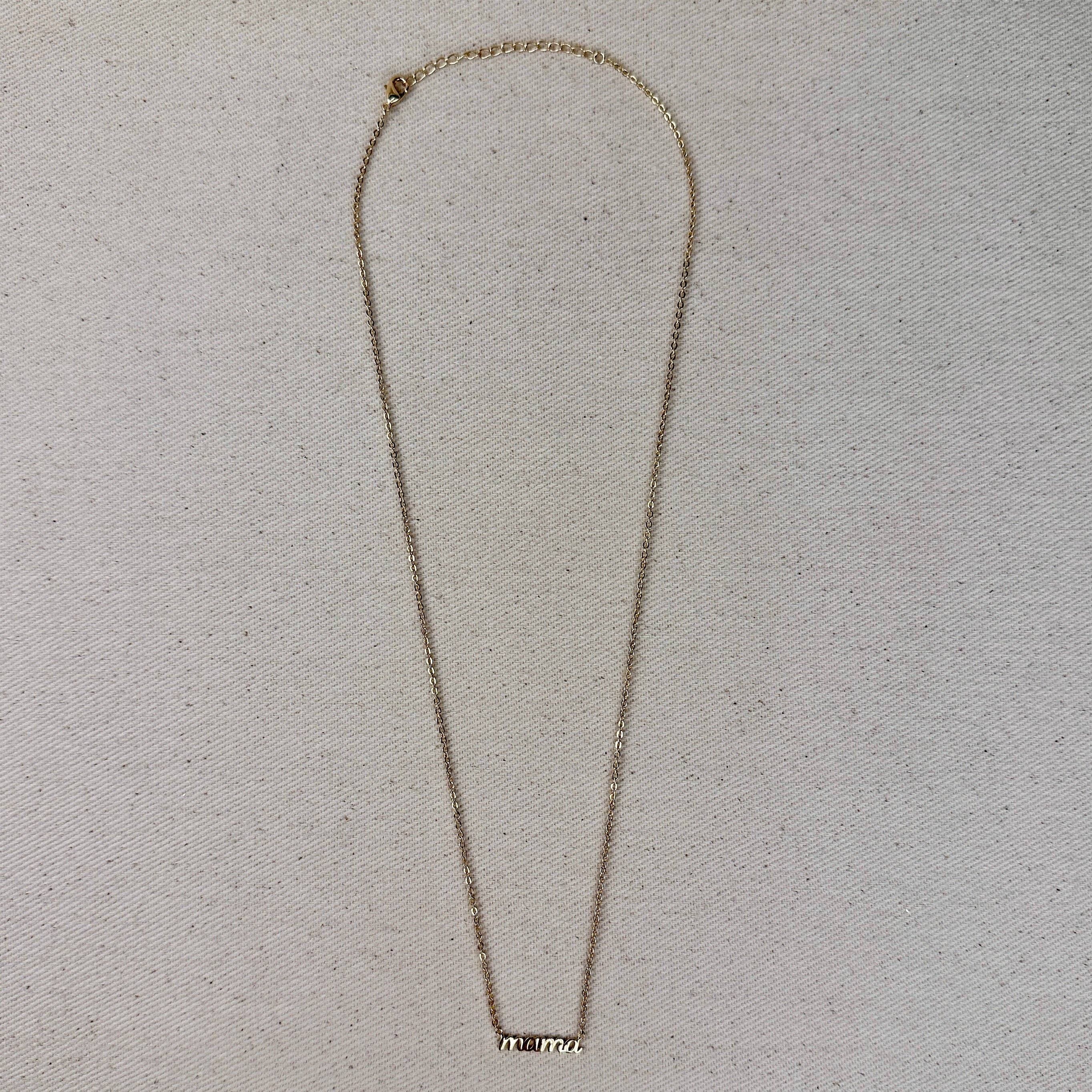 18k Gold Filled Mama Necklace - The Envy Co