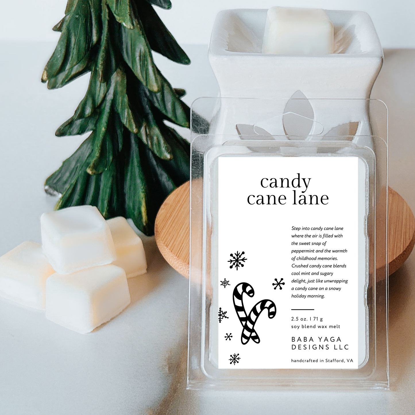 Candy Cane Lane Wax Melts - Christmas Peppermint