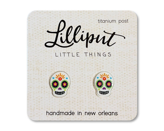 Sugar Skull Earrings // Day of the Dead // Los Muertos - The Envy Co