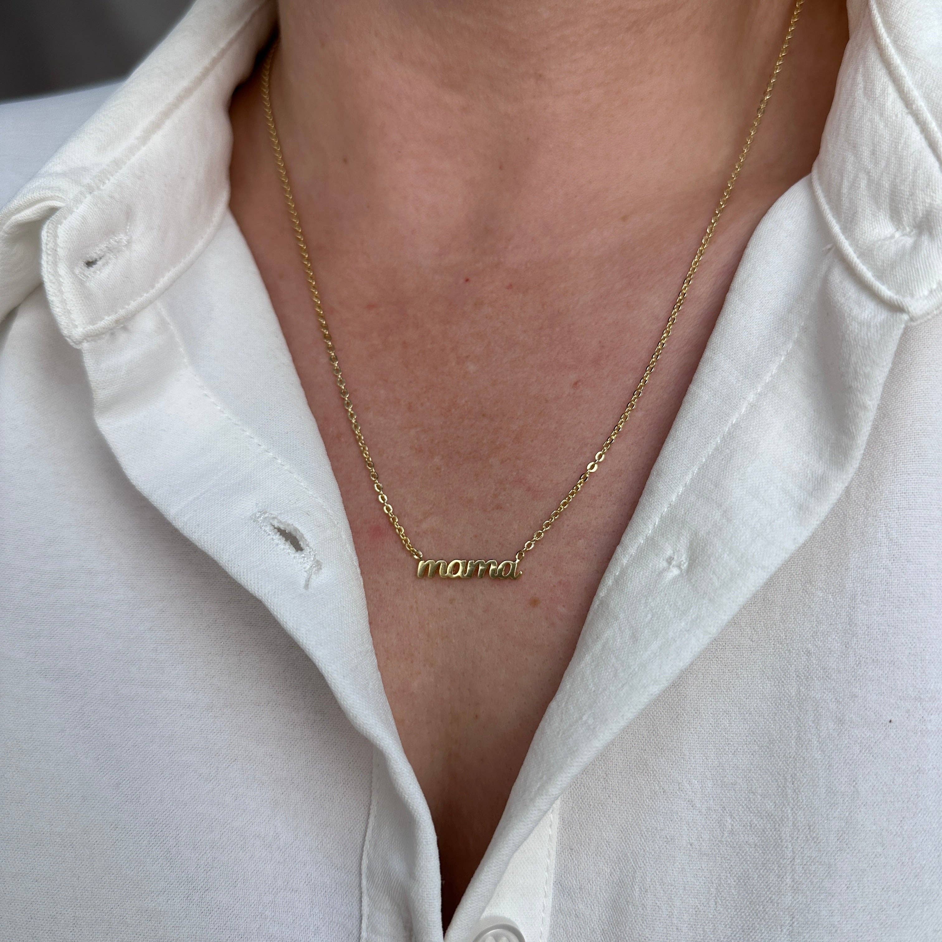 18k Gold Filled Mama Necklace - The Envy Co