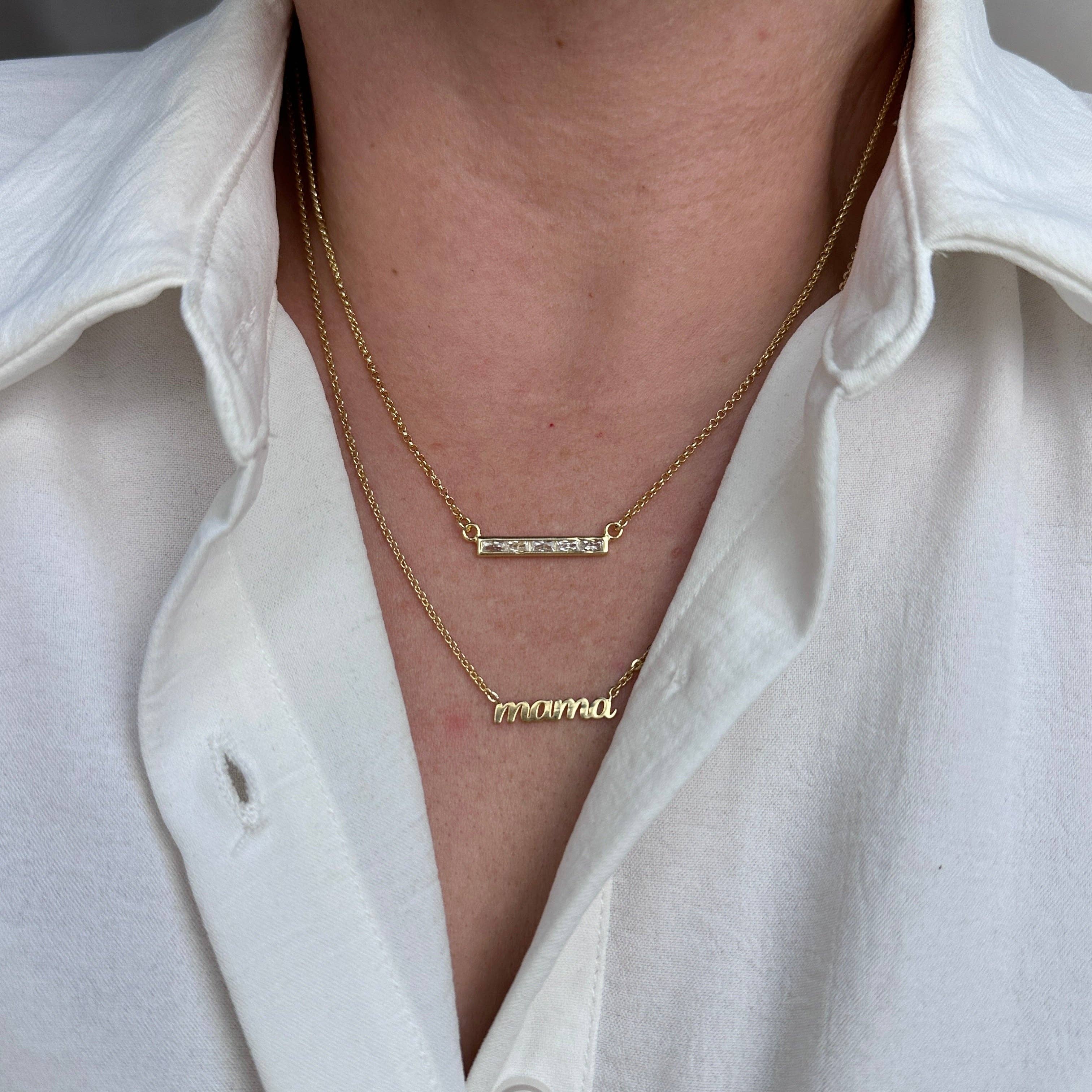 18k Gold Filled Mama Necklace - The Envy Co