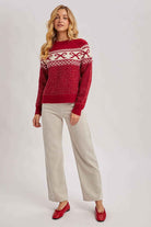FESTIVE HOLIDAY KNIT SWEATER