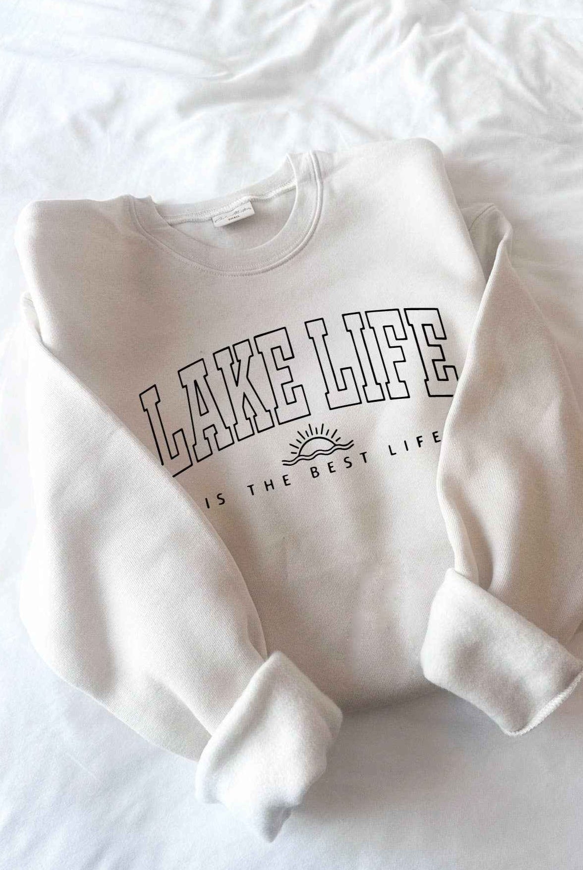Lake Life Sweatshirt | The Envy Co - mauve sweatshirt - lake life - summer evening sweater - super soft sweatshirt. - unisex lake life sweatshirt - lake life