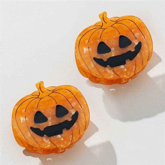 Jack O Lantern Claw Clip