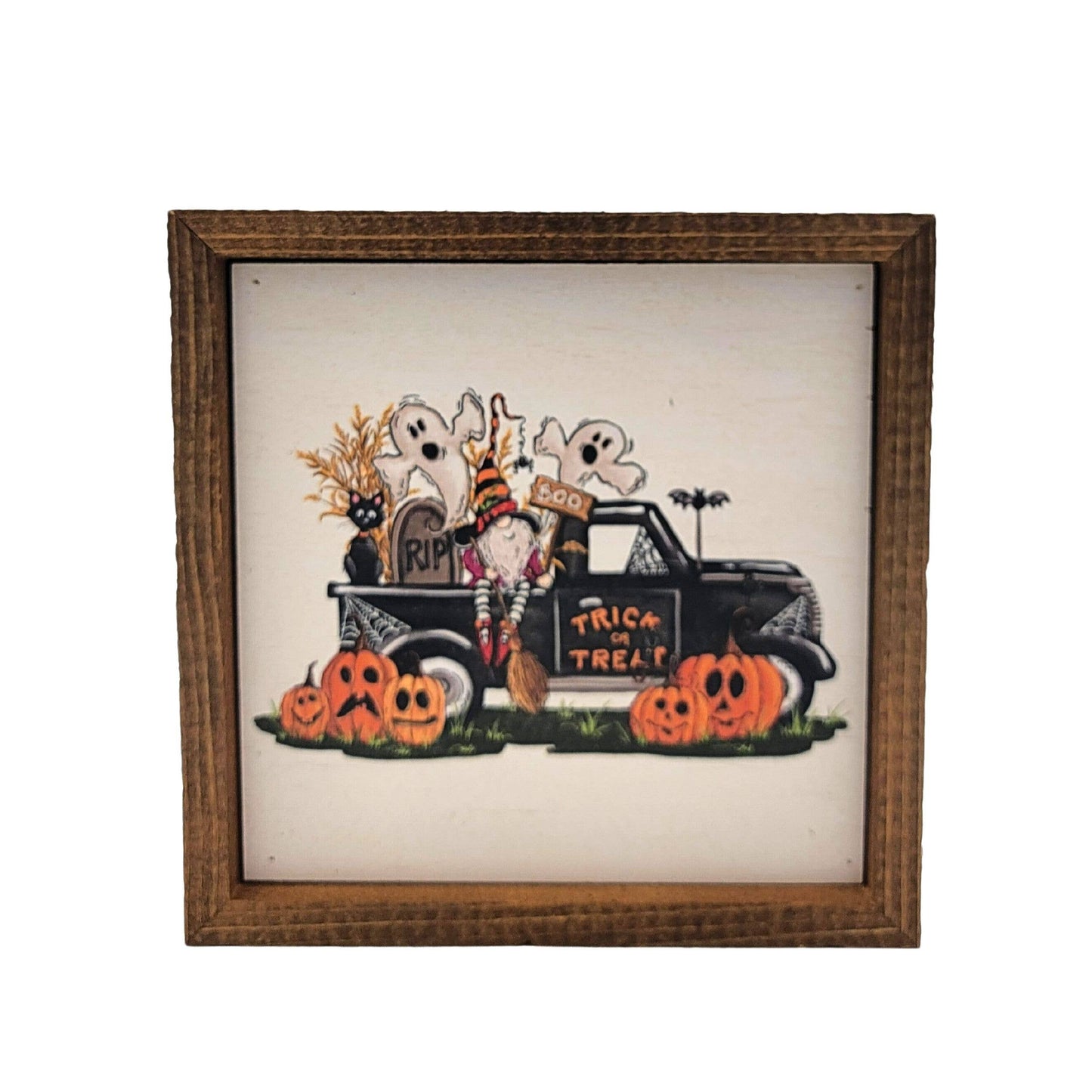 Mini Trick or Treat Truck Halloween Sign