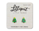 Christmas Tree Earrings - The Envy Co