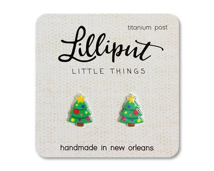 Christmas Tree Earrings - The Envy Co