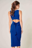 Digby Ribbed Knit Tie Back Bodycon Dress - Bodycon dress New York City Clothing - Dresses in New York City - body con Dress in Dallas Texas - Bodycon summer dress California - fall dress California - fall outfit Los Angeles - midi dress Pasadena, San Francisco, Palo Alto, Painesville, Dallas, Chicago, New York City